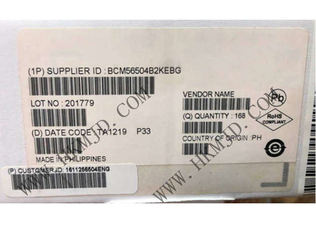 以太網(wǎng) IC BCM56504B2KEBG 24端口GbE多層交換機(jī)，帶4個(gè)10GbE/HiGig+?端口