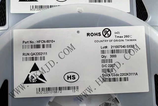 Mini-Circuits濾波器 HFCN-6010+ LTCC 高通濾波器，6300 - 15000MHz