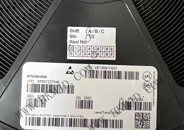【出售INFINEON】N溝道 MOSFET IPT015N10N5 OptiMOS? 5功率晶體管，100V