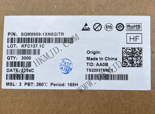 出售SGM8959-1XN5G 單 SGM8959-1 低VOS、低噪聲、高精度零漂移運(yùn)算放大器