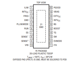 LINEAR(凌特) LTC3769EFE 60V、低 IQ、同步升壓型轉(zhuǎn)換器控制器