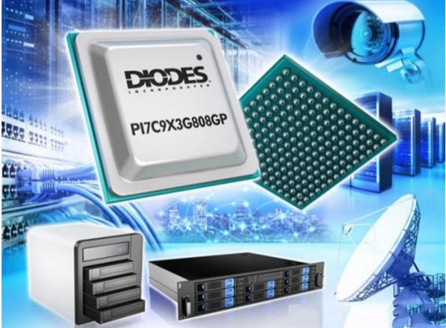 Diodes推出8埠PCIe 3.0數據包切換器---PI7C9X3G808GP