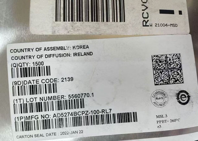 明佳達【供應】AD5274BCPZ-100 (ADI) 單通道 256 位數(shù)字式變阻器