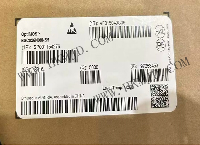 OptiMOS? 5 功率晶體管，80V BSC026N08NS5 N 溝道功率 MOSFET