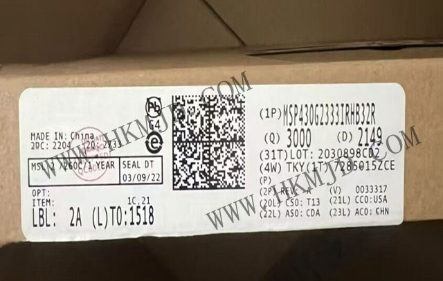 明佳達(dá)電子——【出售】MSP430G2333IRHB32R (TI) 16MHz，16位混合信號(hào)微控制器