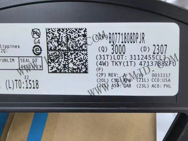 電池保護(hù)芯片 - BQ771808DPJR - 具有內(nèi)部延遲計(jì)時器的 2-5 節(jié)電池過壓保護(hù)器系列