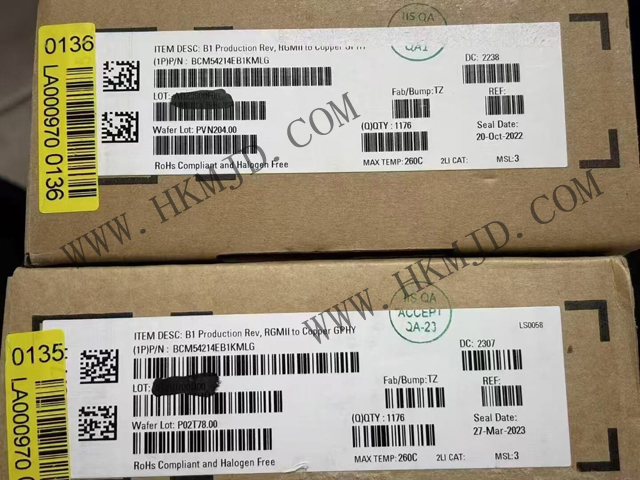 明佳達電子供應(yīng)博通BCM54214EB1KMLG：高性能千兆以太網(wǎng)收發(fā)器