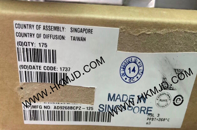 ADI AD9268BCPZ-125 一款雙通道、16位、125 MSPS模數(shù)轉(zhuǎn)換器(ADC)