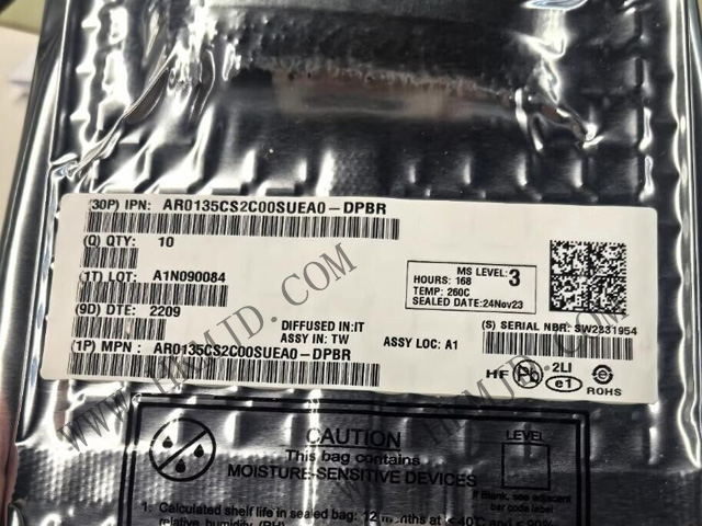 【1.2MP全局快門】AR0135CS2C00SUEA0-DRBR：高速、低噪聲CMOS圖像傳感器