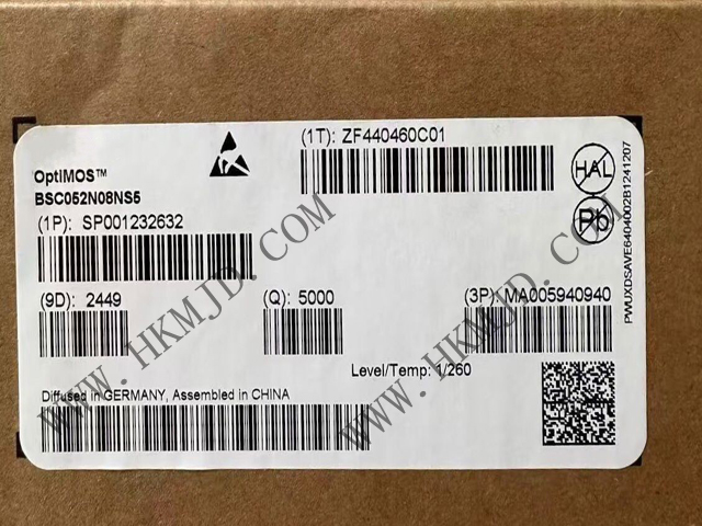 N溝道功率MOSFET BSC052N08NS5 OptiMOS? 5 80V 功率MOSFET，適用于電信應(yīng)用